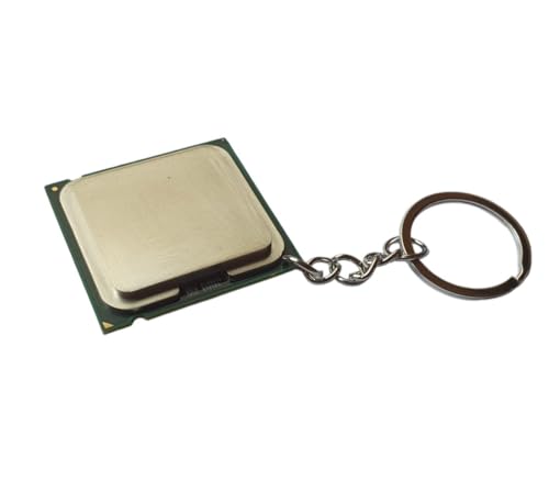 BQTEC Llavero de Procesador Reciclado - Hecho a Mano con CPU de Ordenador,...