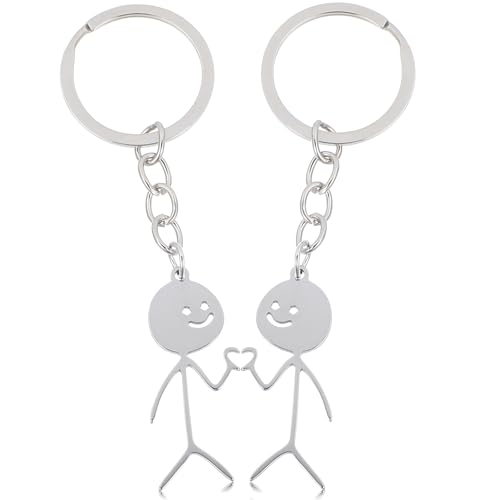 Ouligay 2 llaveros para parejas, madre, amistad, regalo, pareja, mejor amiga,...
