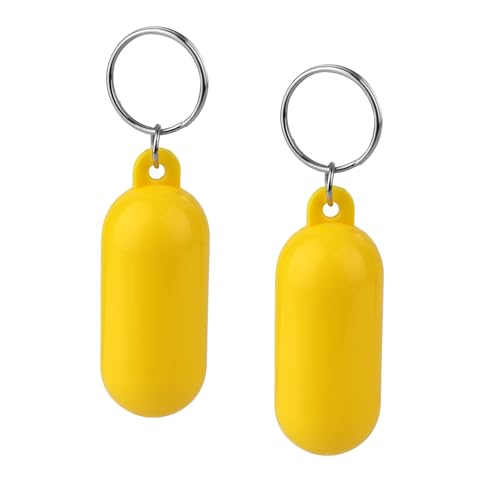 NQEUEPN 2uds Llavero para Barco Flotante, 6,5x2,5cm Amarillo Colgante de Llave...