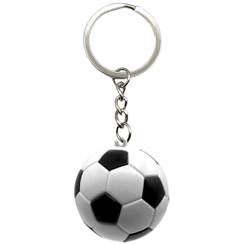 AUTOZOCO Llavero en forma de pelota fútbol, Cuelga llaves, Llavero balón de...