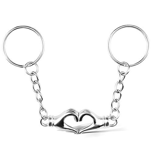 NOPKESV 2 Piezas Llaveros Pareja Puzzle Reh Edelstahl Keychain Regalo para...