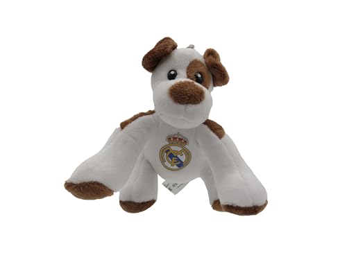 CYPBRANDS Real Madrid, Llavero, Llaves, Colgante Mochila, Peluche, Perro, Color...