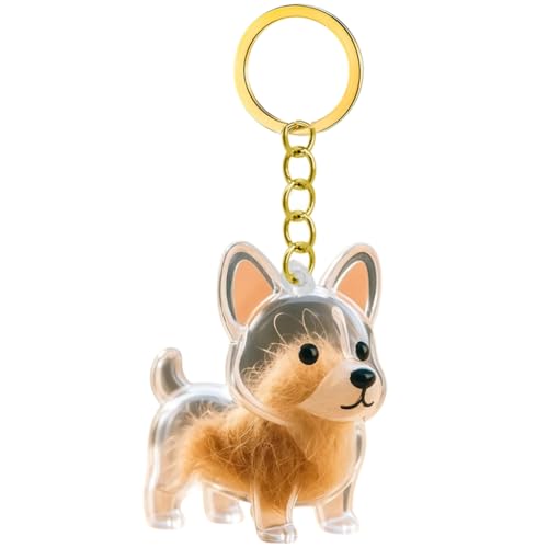 GMBYLBY Pet Furs - Llavero con forma de perro para almacenamiento de pelo, caja...