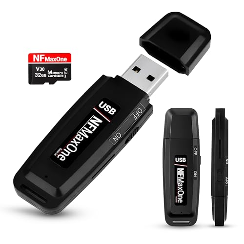 Grabadora de Voz Espia Digital con MicroSD de 32 GB incluida | Mini Grabadora de...