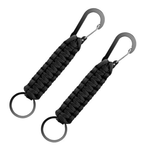 Mabor 2 llaveros de cuerda de paracaídas para hombres y mujeres, llavero...