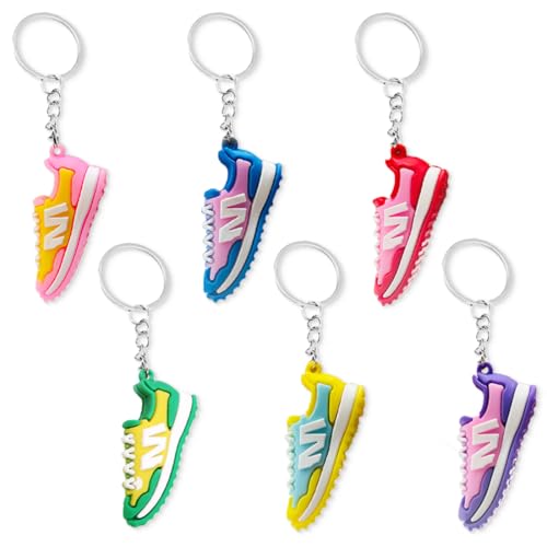 KOQAIIZ 6 Piezas Llaveros Zapatillas para mujer, Llaveros De Zapatillas...