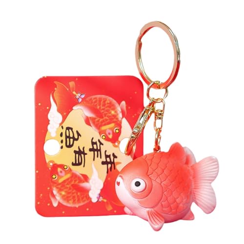 Llavero de pez de la fortuna, llavero de pez de la suerte, llavero de pez de la...