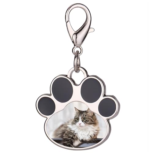 Eletizy Llavero personalizado con foto de mascota, llavero con foto...