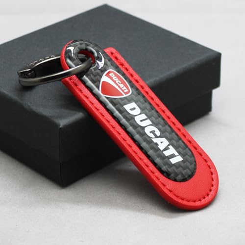 WSOPP Llavero Moto para Ducati 796 400 795 821 Monster 696 Estilo Fibra de...