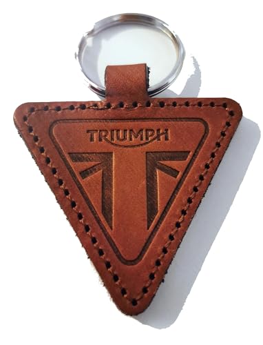 PORTE CLES TRIUMPH NICE CUIR MARRON