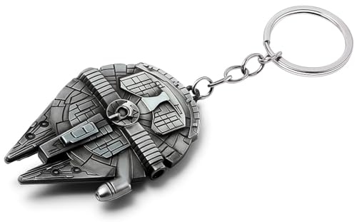 Llavero de metal con anillo para fanáticos de la saga de Star Wars
