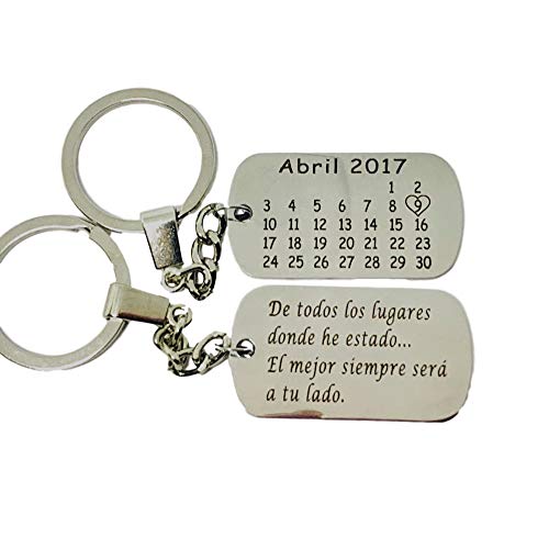 Llavero Calendario Personalizado