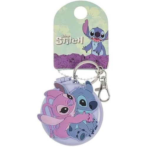 Disney Lilo and Stitch - Llavero Compacto con Espejo y Cepillo para el Pelo,...