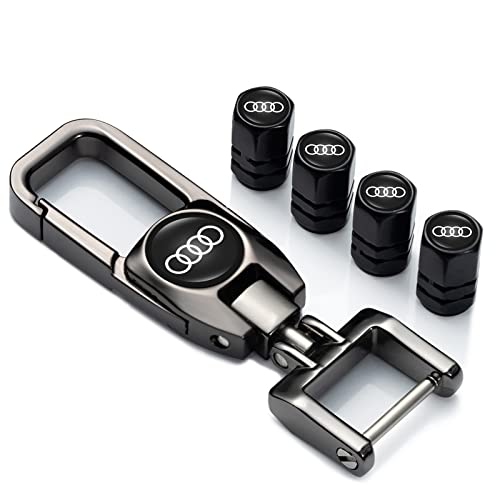 Llavero de Coche con Logotipo&Tapas Antipolvo para Ruedas de Coche,4 Metal...