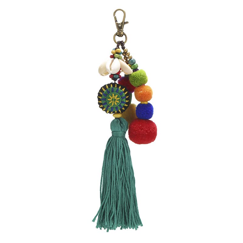 CENPEK Shell Beads Tassel Bag Charm Pendant Bohomia Llavero para Mujer Bolso...