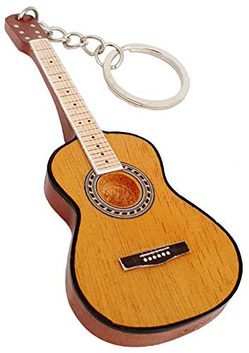 LLAVERO MADERA GUITARRA CLASICA ESPAÑOLA PACO DE LUCIA EGK-1143 REGALO MUSICAL...