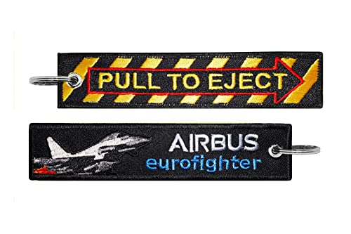 Llavero Airbus Militar Keychain Airbus Eurofighter Typhoon Pull to Eject