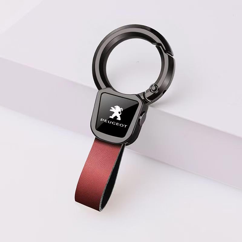 CFHJFG Coche Metal Llaveros para Peugeot 107,Moda Tendencias con Logotipo...