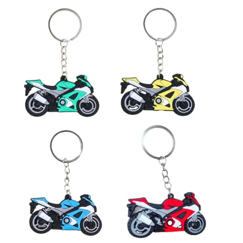 SGERUFZ 4 Piezas Llaveros de PVC para Motocicleta y Coche, para Hombres y...