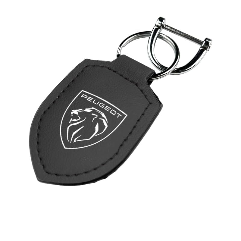 YannnnV12 Llavero de Cuero para Coche para Peugeot 407 508 2008 5008 307 308 206...