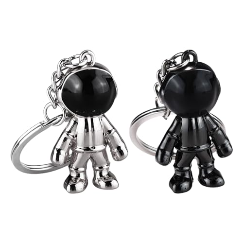 HDGSAFD 2 llaveros de astronauta, colgantes de astronauta, regalos geniales para...