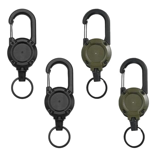 SUUFRUE 4 llaveros extensibles, viene con 4 llaveros, llavero duradero,...