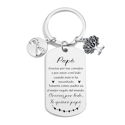 POIUYTRE Regalos Llavero Papá Día del Padre Regalo Padre Regalos Para Padres...
