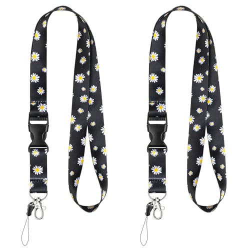 Uniclife Pack de 2 Cordones para Llaves, Cordón con Flores para Credenciales y...