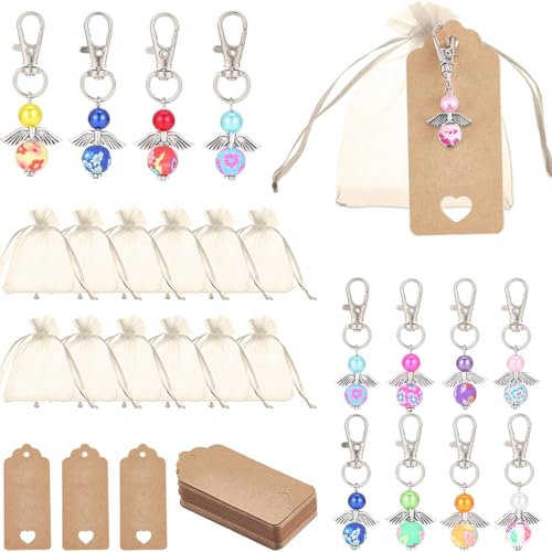 IBXWMNG 36pcs Llavero ángel de la Guarda, Detalles Regalos Boda, Bautizo...