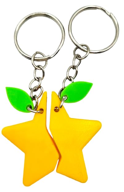 Set de 2 Llaveros Estrella para compartir – Regalo Friki para Parejas |...