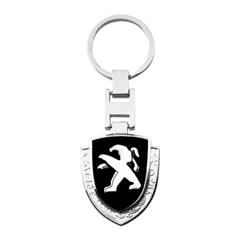 JiAnFacAI Llaveros de Coche para Peugeot 108/208 / 308/408 / 508 / 508L,Llavero...