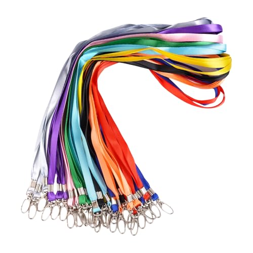 30 Piezas Cuelga Llaves Cuello,10 Colores Lanyard Llaves,45 CM Cinta Cuello...