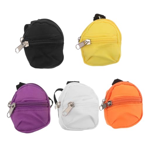 JOINPAYA 5 Piezas Llavero Mini Mochila con Cierre Doble Monedero Pequeño y...