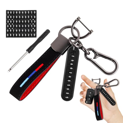 Llavero Universal de Cuero para BMW E60/F30/G01 Coche etc Colgante de Coche...