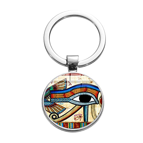 Llavero de ojo de Horus con diseño vintage de ojo de Dios egipcio, ojo de...