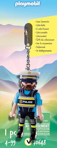 PLAYMOBIL Llavero Policía 70648, a partir de 4 años