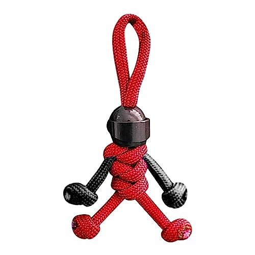 Llavero de paracord con mosquetón, llavero paracord de emergencia al aire...