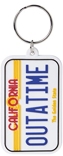 Keychain Back To The Future - Llavero de Goma License Plate