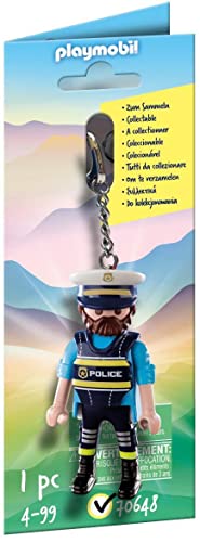 PLAYMOBIL Llavero Policía 70648, a partir de 4 años