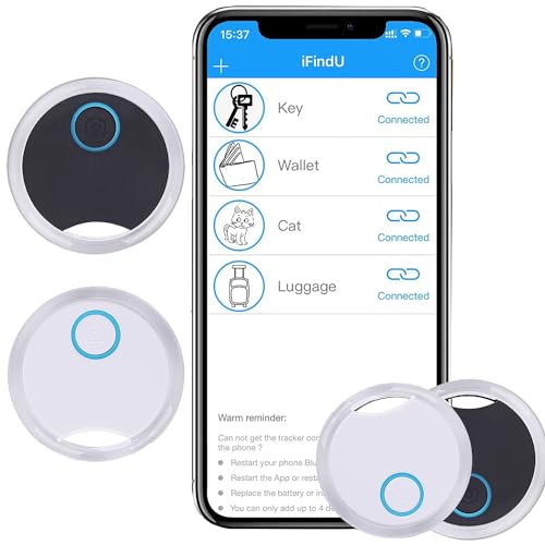XUBX 2 Piezas Buscador de Llaves Bluetooth, Key Finder Buscadores de artículos,...