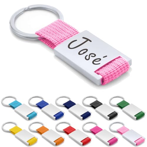 ibera gifts - Llavero personalizado Metal/Tela - Regalos originales...