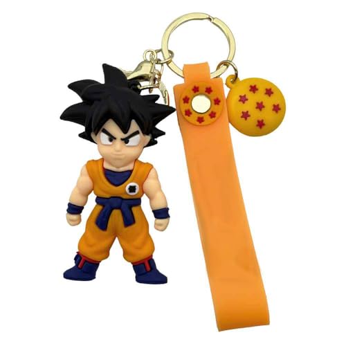 AUTOZOCO Llavero Goku, bola de dragón, dibujos animados, Colgante, Porta llaves...