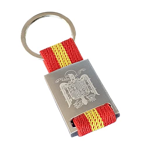 Durabol Llavero Bandera lona de España de Metal/Tela.Grabado...
