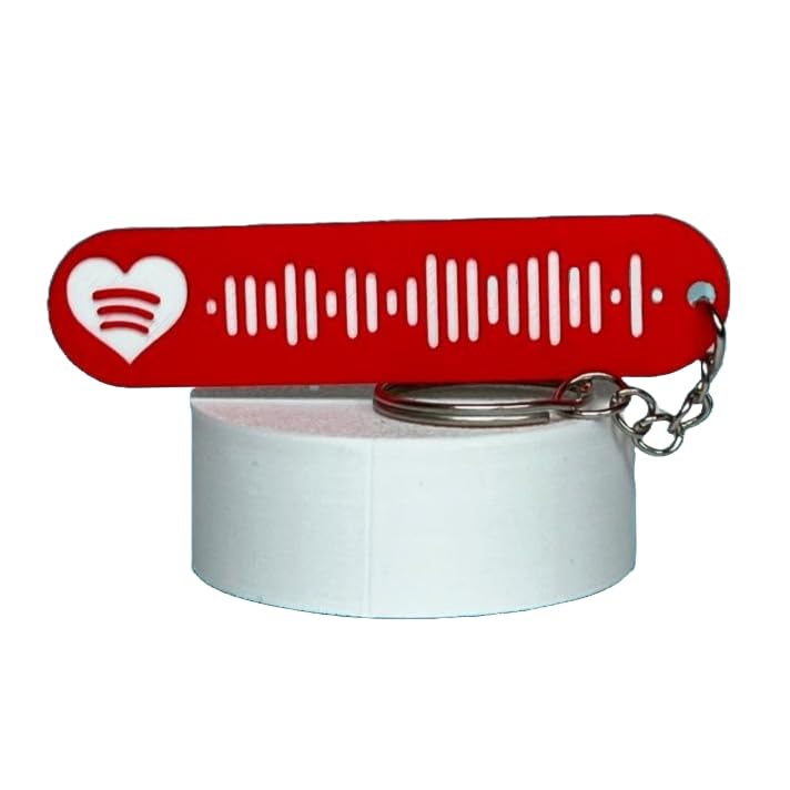 Neonobs 2PCS Llavero Spotify Personalizado Parejas - Ideal para ti y tu pareja -...