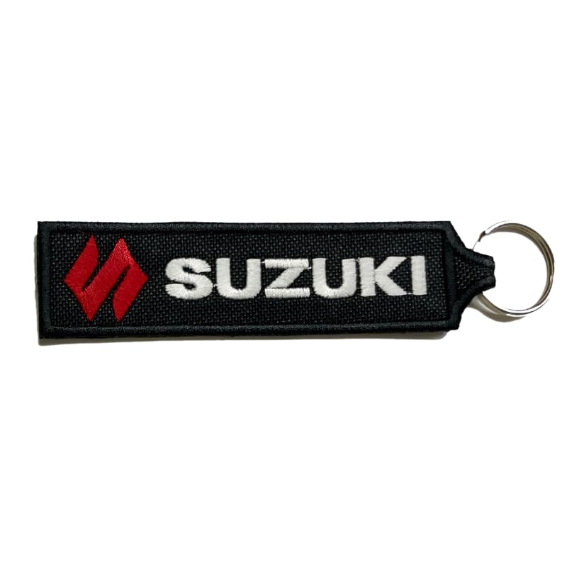 Lousãtextil Llavero Bordado – Suzuki (Negro)