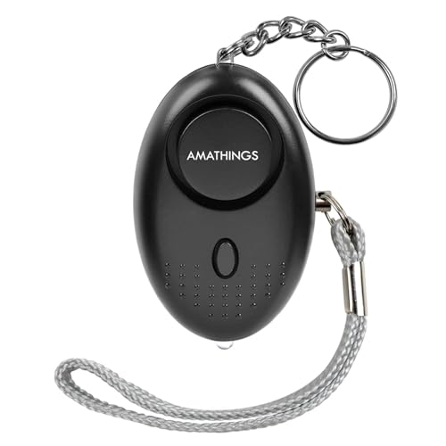 AMATHINGS Llavero Alarma de Bolsillo Con Luz LED - Alarma de Pánico Para...