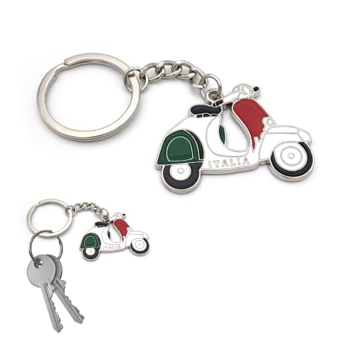 Llavero de bolsillo con anillo porta llaves bandera nacional italiana italiana...