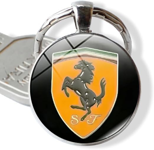 DJPCKDS Llavero de Coche para Ferrari,Resistente Desgaste Polvo Llavero de...