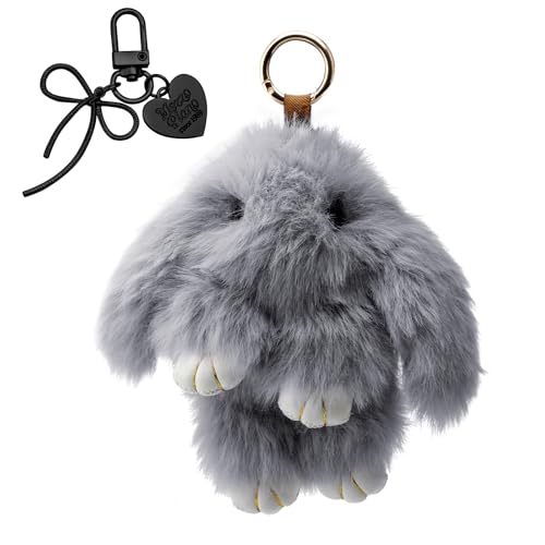 ZMDMAH Llavero de Conejo Suave y Esponjoso, Llavero de Mariposa y Llaveros...