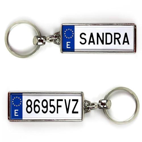 Llaveros personalizados originales. Regalo personalizado con nombre. Matriculas...